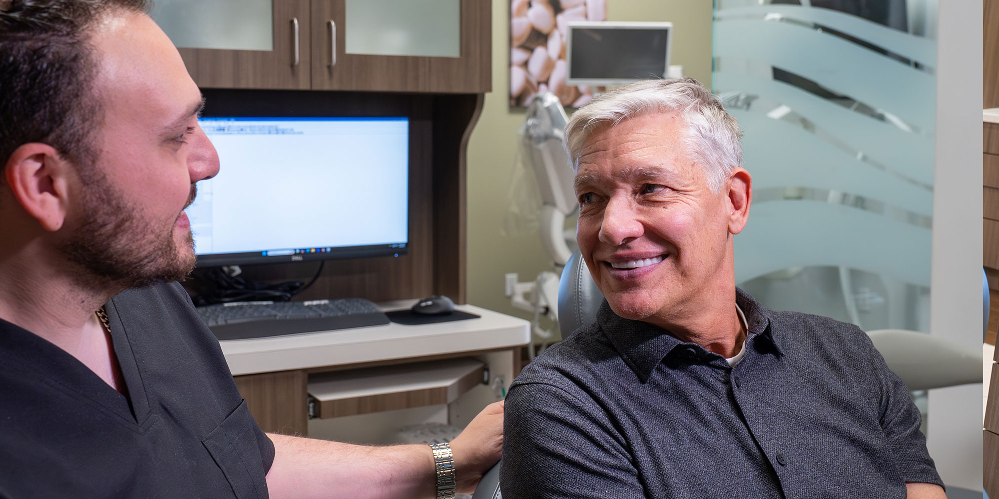 doctor going over sedation options with Paitent